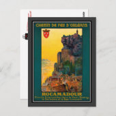 ヴィンテージ旅行フランス、ロカマドール – ポストカード (正面/裏面)