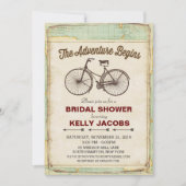 ヴィンテージ旅行ブライダルシャワー招待 招待状 (正面)