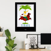 ヴィンテージ旅行プリントポスターイスラエル ポスター (ホームオフィス)