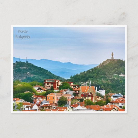 ヴィンテージ旅行プロブディフブルガリアCITYブルガリア ポストカード (正面)