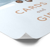 ヴィンテージ旅行ベビーシャワーカードとギフト ポスター (角)