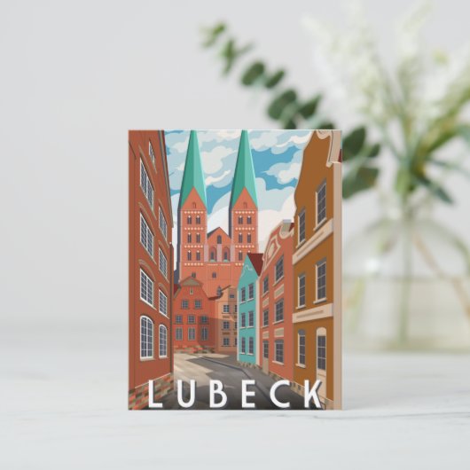 ヴィンテージ旅行ホルステンゲートルベックドイツ ポストカード (スタンド正面)