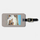 ヴィンテージ旅行ポスターを採取するCeliloの滝 ラゲッジタグ (正面横)