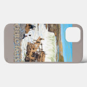 ヴィンテージ旅行ポスターを採取するCeliloの滝 Case-Mate iPhoneケース (裏面 (横))