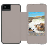 ヴィンテージ旅行ポスターを採取するCeliloの滝 Incipio iPhoneウォレットケース (フォリオオープン)