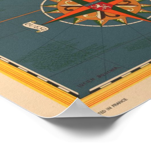 ヴィンテージ旅行ポスターアフランスのフリカ ポスター (角)