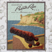 ヴィンテージ旅行ポスターアート、プエルトリコを発見！ ジグソーパズル