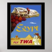 ヴィンテージ旅行ポスターエジプト大サイズ ポスター (正面)