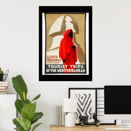 ヴィンテージ旅行ポスターエジ地中海のプト ポスター (ホームオフィス)