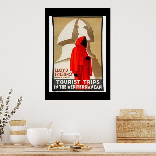 ヴィンテージ旅行ポスターエジ地中海のプト ポスター (キッチン)
