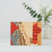 ヴィンテージ旅行ポスターオデッサ・ウクライナボート ポストカード (スタンド正面)