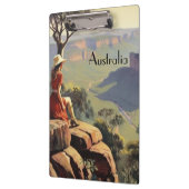 ヴィンテージ旅行ポスターオーストラリアキャニオン クリップボード (左)