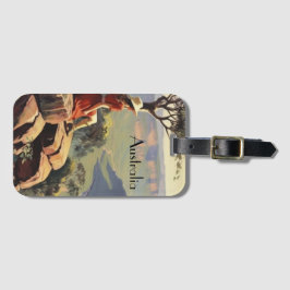 ヴィンテージ旅行ポスターオーストラリアキャニオン ラゲッジタグ