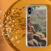 ヴィンテージ旅行ポスターオーストラリアキャニオン Case-Mate iPhoneケース