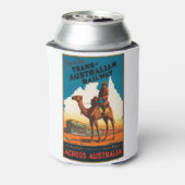 ヴィンテージ旅行ポスターオーストラリア列車アドベンチャー 缶クーラー (缶裏面)