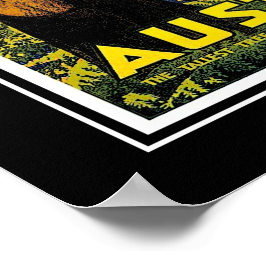 ヴィンテージ旅行ポスターオーストラリア大型 ポスター (角)