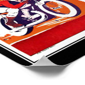 ヴィンテージ旅行ポスターオートバイレース ポスター (角)