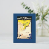 ヴィンテージ旅行ポスターカード、ポストカード ポストカード (スタンド正面)