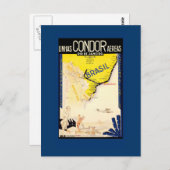 ヴィンテージ旅行ポスターカード、ポストカード ポストカード (正面/裏面)