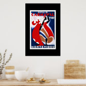 ヴィンテージ旅行ポスターカーニバル・ウルグアイ ポスター (キッチン)