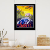 ヴィンテージ旅行ポスターギリシャ大サイズ ポスター (キッチン)
