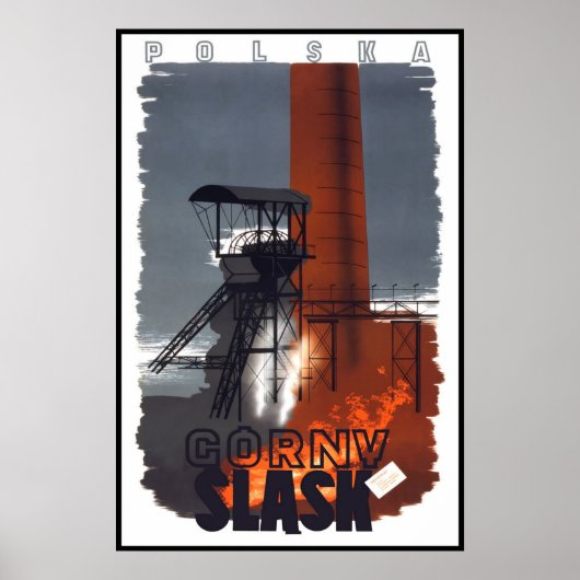 ヴィンテージ旅行ポスターゴーニースラスクポーランド ポスター (正面)