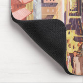 ヴィンテージ旅行ポスターサンフランシスコのケーブルカー マウスパッド (コーナー)