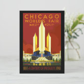 ヴィンテージ旅行ポスターシカゴワールドフェア1933 シーズンカード (スタンド正面)