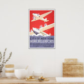 ヴィンテージ旅行ポスターシティ・オブ・ニューヨーク ポスター (キッチン)