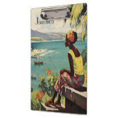 ヴィンテージ旅行ポスタージャマイカ人女性 クリップボード (左)