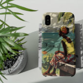 ヴィンテージ旅行ポスタージャマイカ人女性 Case-Mate iPhoneケース