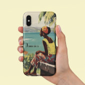 ヴィンテージ旅行ポスタージャマイカ人女性 Case-Mate iPhoneケース