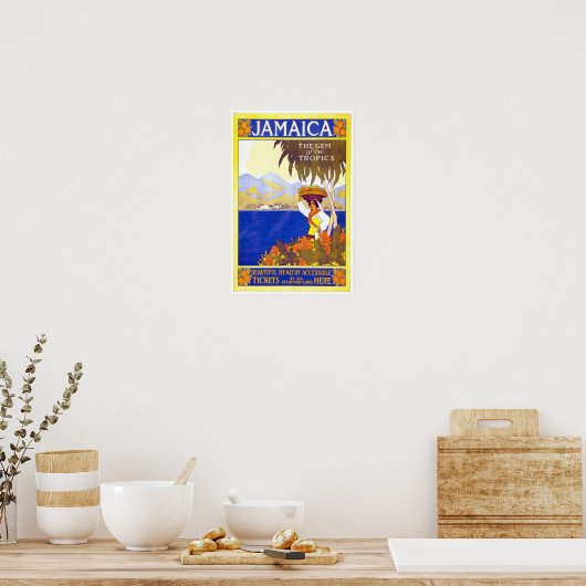 ヴィンテージ旅行ポスタージャマイカ ポスター (キッチン)