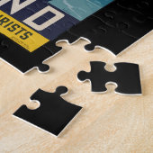 ヴィンテージ旅行ポスタースウェーデン、女性、雪、氷 ジグソーパズル (側面)