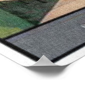 ヴィンテージ旅行ポスタースコットランドエディンバラ城 ポスター (角)