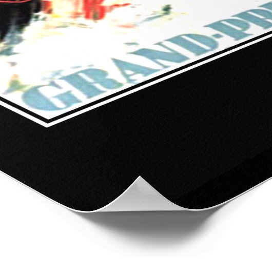 ヴィンテージ旅行ポスタースピードボートレース ポスター (角)