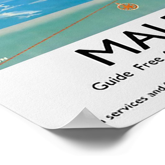 ヴィンテージ旅行ポスタータウン事務員，マルドン，エセックス ポスター