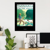 ヴィンテージ旅行ポスタータスマニアオーストラリア ポスター (ホームオフィス)