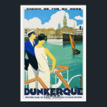 ヴィンテージ旅行ポスターダンケルクハーバーフランス ポスター<br><div class="desc">北フランスのダンケルク港を通じて観光を促進するヴィンテージ旅行アールデコポスターの複製プリント。このアートデコプリントは、オリジナルの色を引き出すために、より良く、可能な限り多くの欠陥を修正するためにデジタルで改装されている。</div>