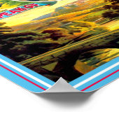 ヴィンテージ旅行ポスターダービーシャーイングランド ポスター (角)