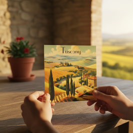 ヴィンテージ旅行ポスタートスカーナ地方