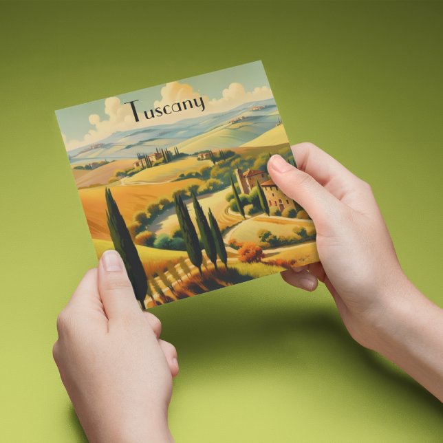 ヴィンテージ旅行ポスタートスカーナ地方 (クリエイターアップロード済み)