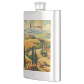 ヴィンテージ旅行ポスタートスカーナ地方 フラスク (左)