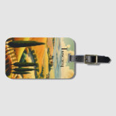 ヴィンテージ旅行ポスタートスカーナ地方 ラゲッジタグ (正面横)