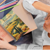 ヴィンテージ旅行ポスタートスカーナ、カスタマイズ可能 プランナー手帳