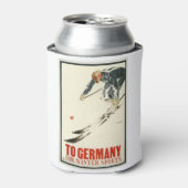 ヴィンテージ旅行ポスタードイツ 缶クーラー (缶正面)