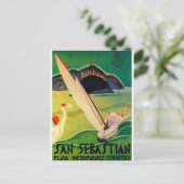 ヴィンテージ旅行ポスタードノスティアサンセバスチャン ポストカード (スタンド正面)