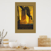 ヴィンテージ旅行ポスターニューヨーク中央線 ポスター (キッチン)