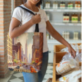 ヴィンテージ旅行ポスターニューヨーク トートバッグ