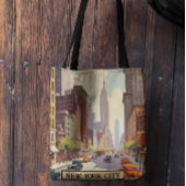 ヴィンテージ旅行ポスターニューヨーク トートバッグ